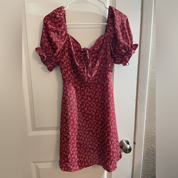 Red Floral Dress - Picture 1 of 4